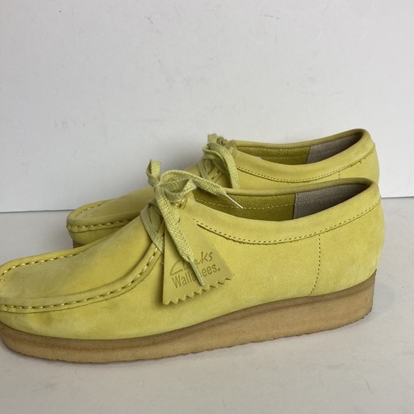 Clarks Originals Wallabee Yellow Men\'s Suede Shoe Moccasins Sz 9.5 US EU 41 main image 8
